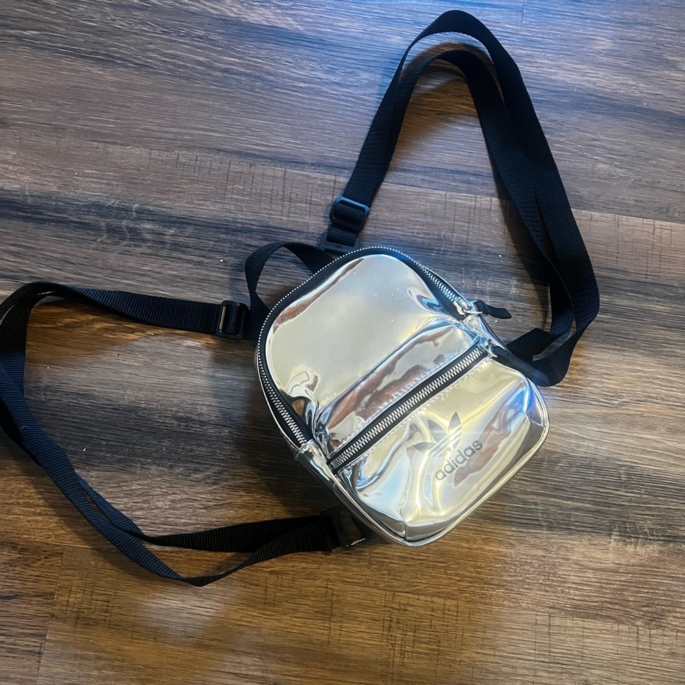 Adidas Chrome Metallic Mini Backpack